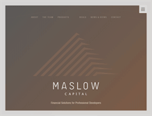 Tablet Screenshot of maslowcapital.com